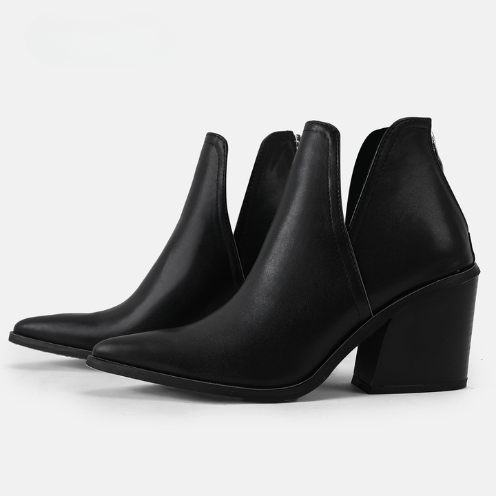 Quiana - Sleek Velvet Ankle Boot