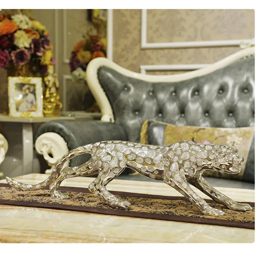 Otis - Glossy Panther Sculpture
