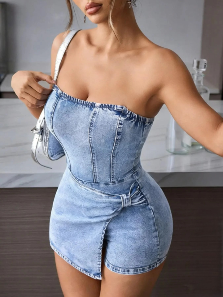 Riley - Chic Denim Jumpsuit