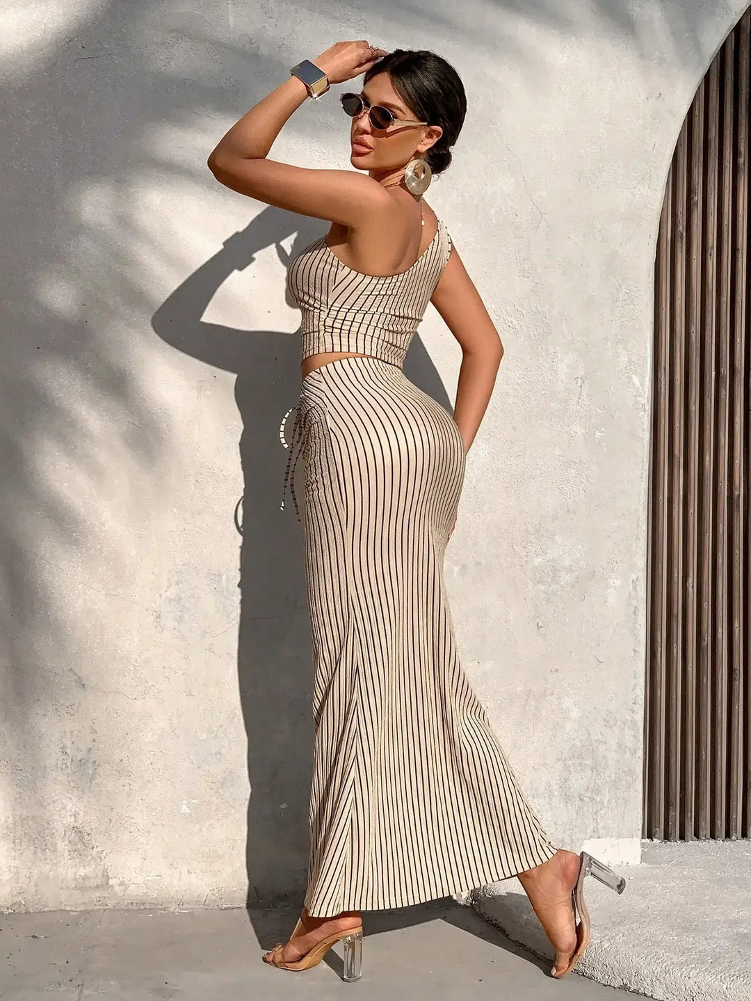 Poppy - Sleek Stripe Dress