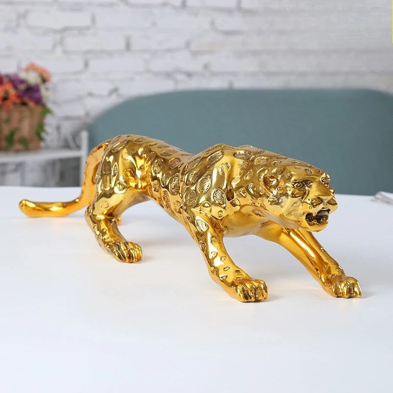 Otis - Glossy Panther Sculpture