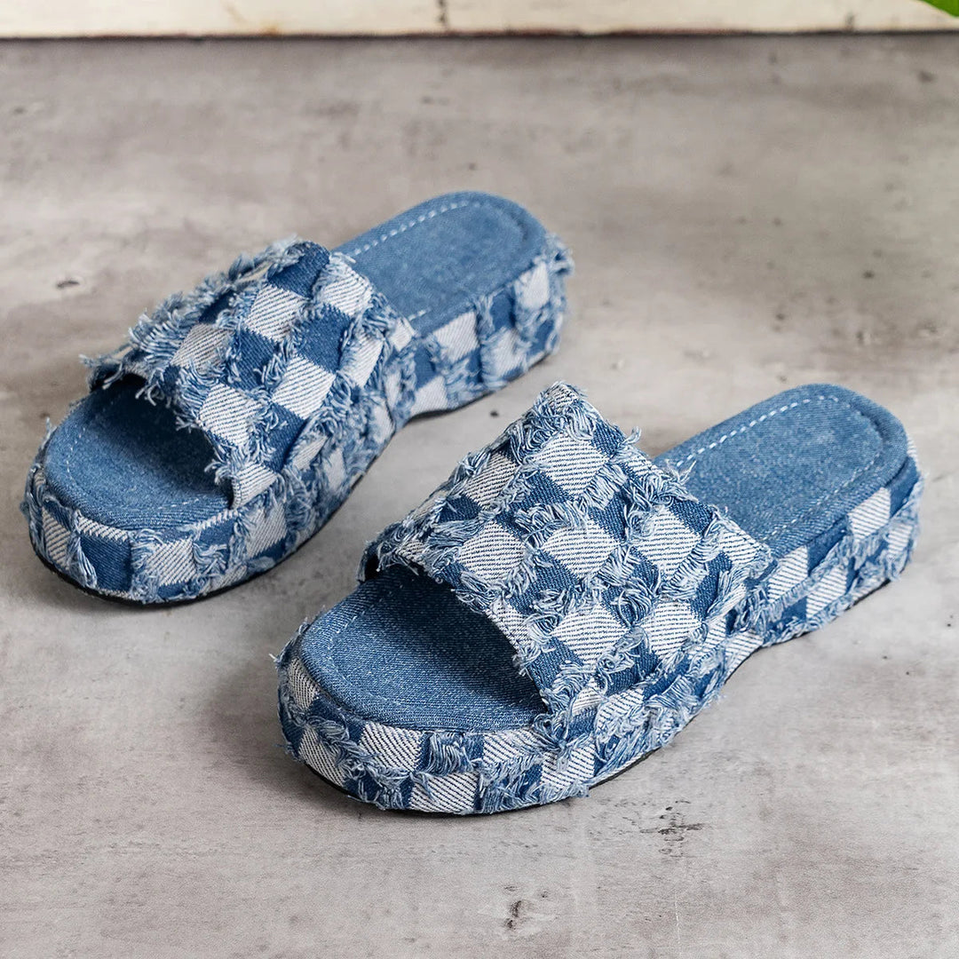 Rhiannon - Cozy Denim Sandal