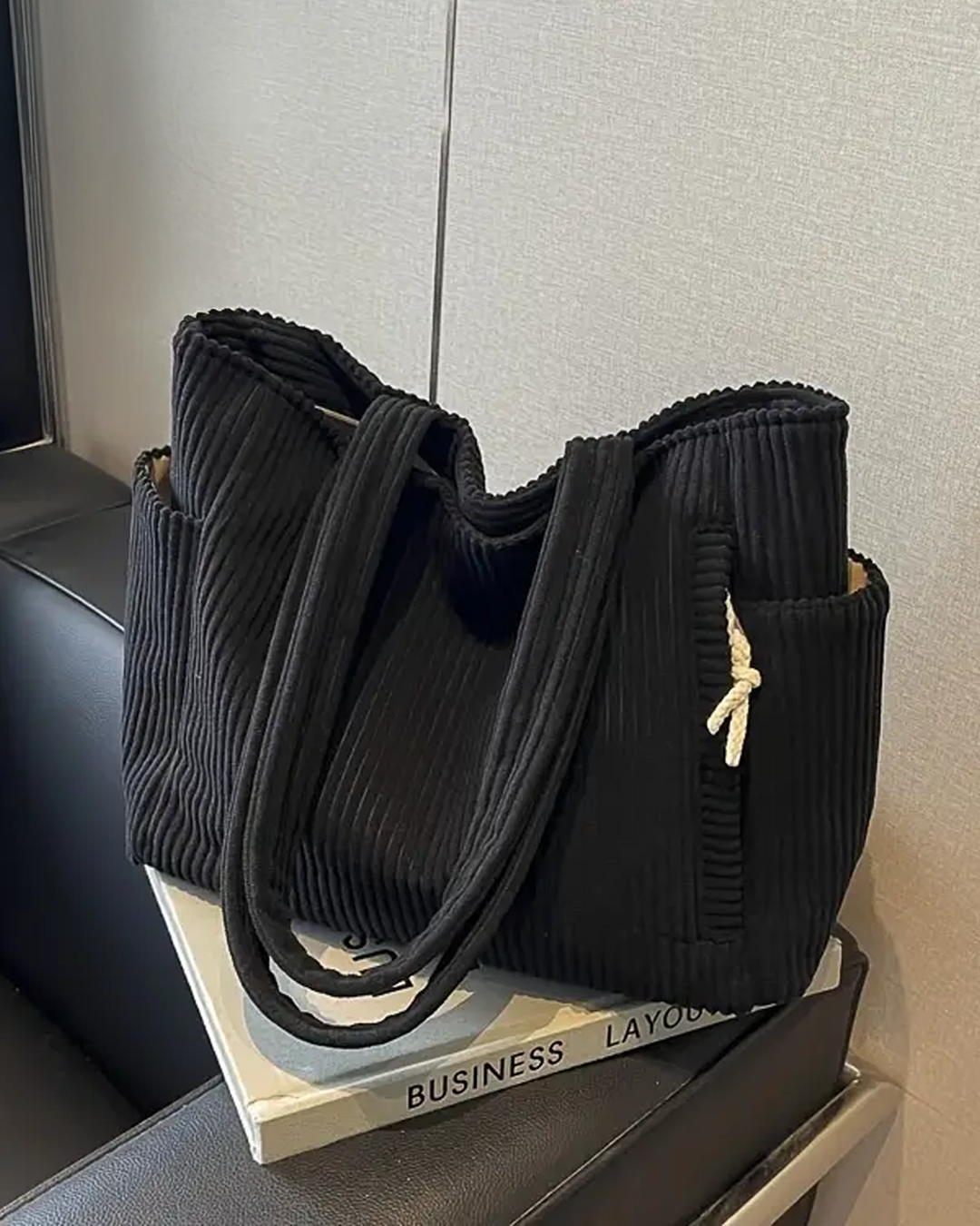 Jean - Cozy Ribbed Bag