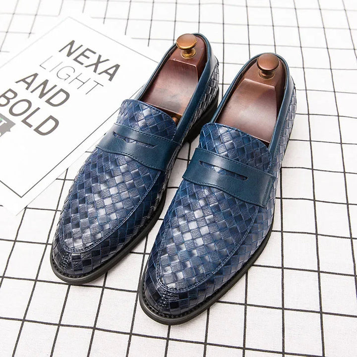 Liam - Sleek Woven Loafers