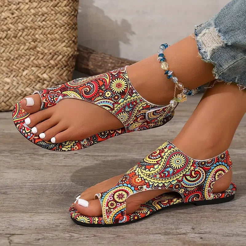 Candice - Vibrant Paisley Sandals