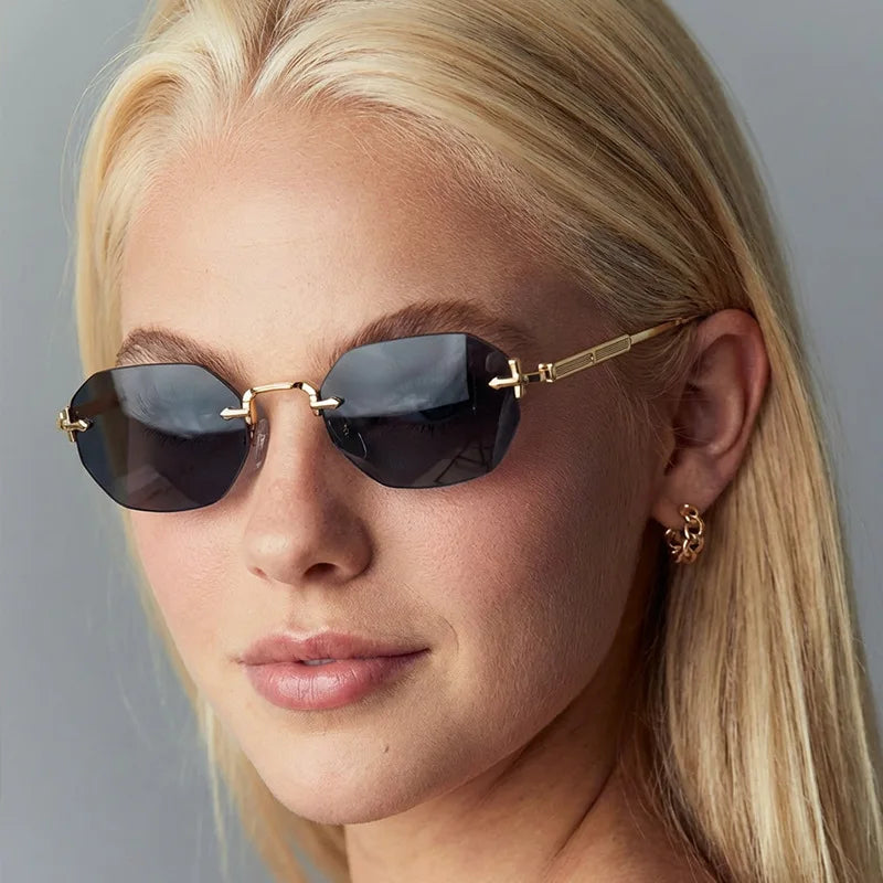 Yuri - Elegant Rimless Sunglasses
