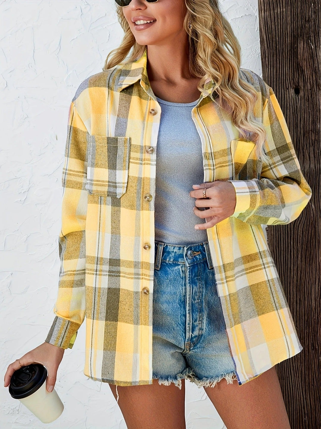 Rachel - Soft Checkered Shirt