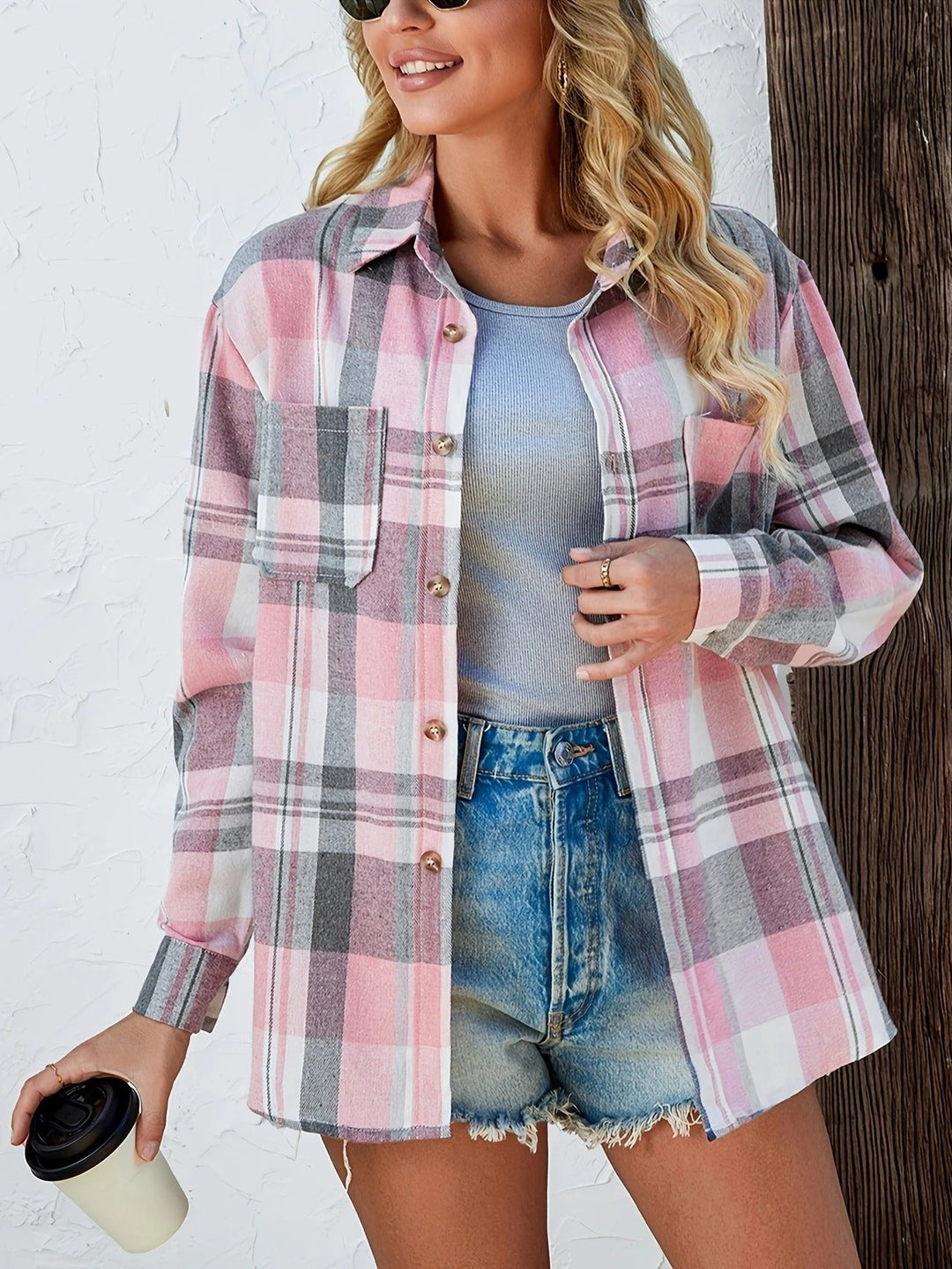 Rachel - Soft Checkered Shirt