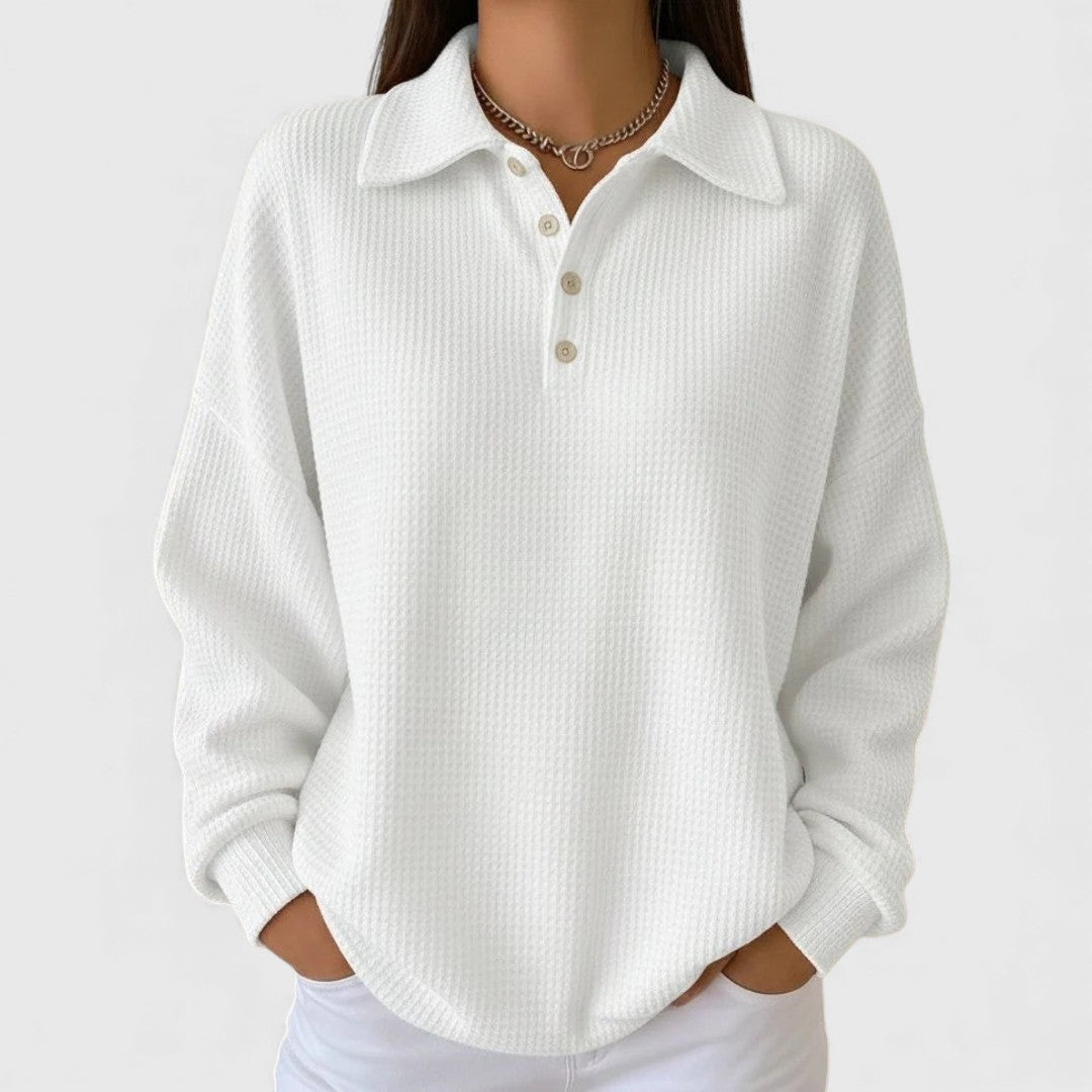 Nives - Cozy Waffle Sweater