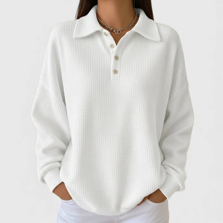 Nives - Cozy Waffle Sweater