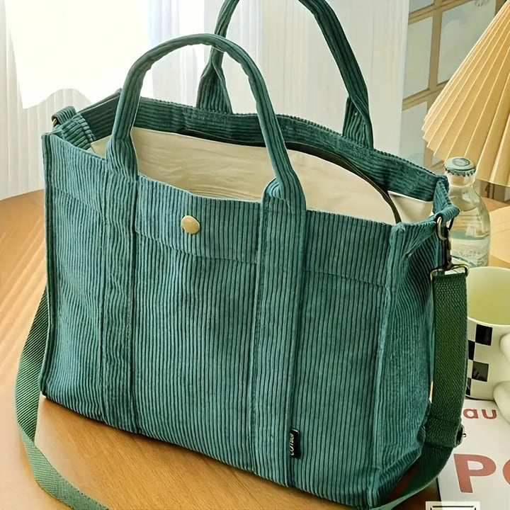 Querida - Cozy Corduroy Tote