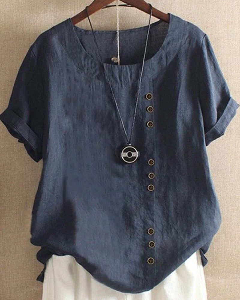 Faye - Airy Cotton Blouse