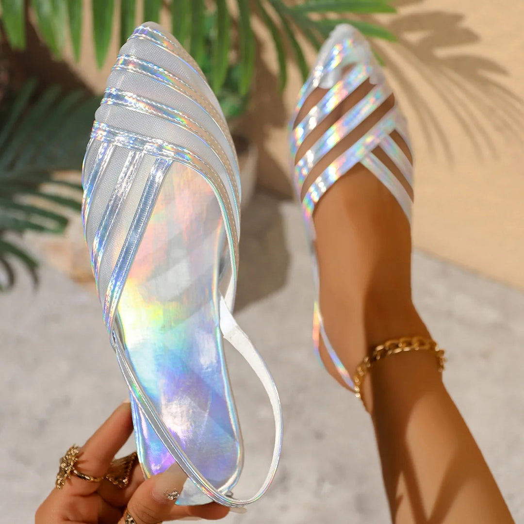Frances - Elegant Metallic Sandals