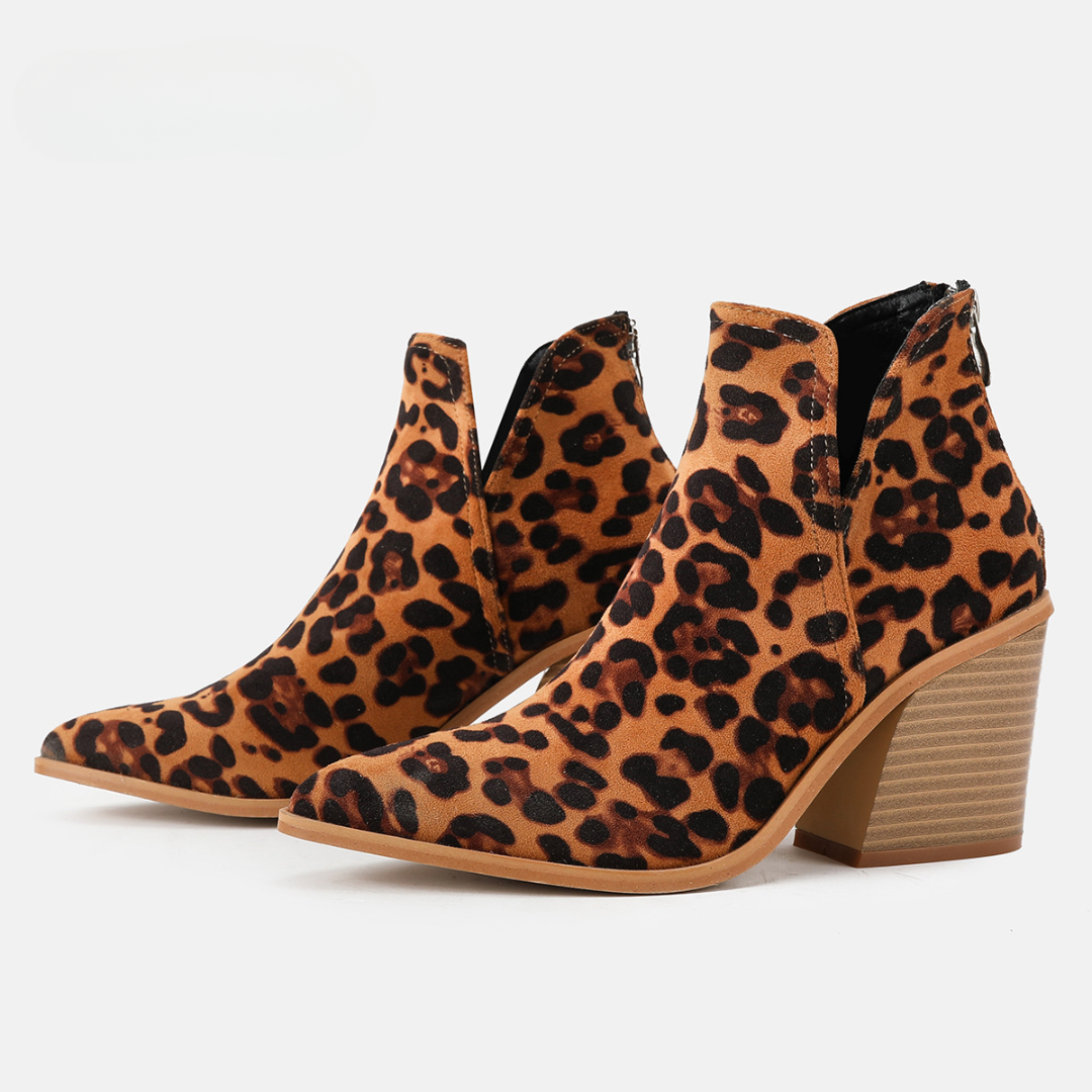 Quiana - Sleek Velvet Ankle Boot