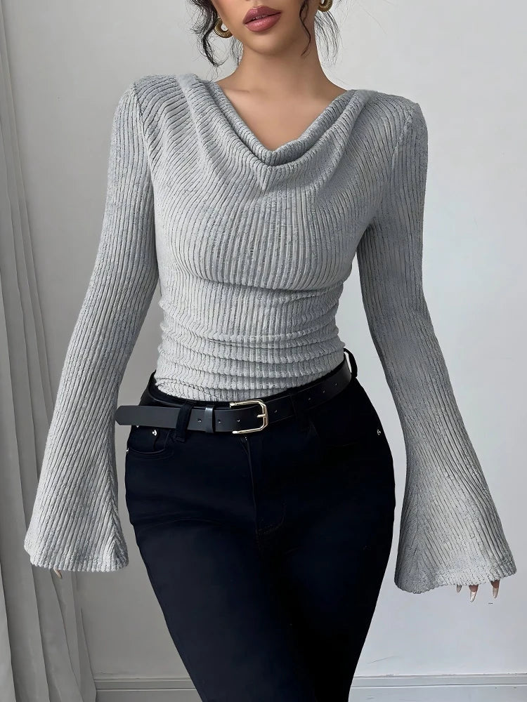 Zaylee - Textured Ribbed Blouse
