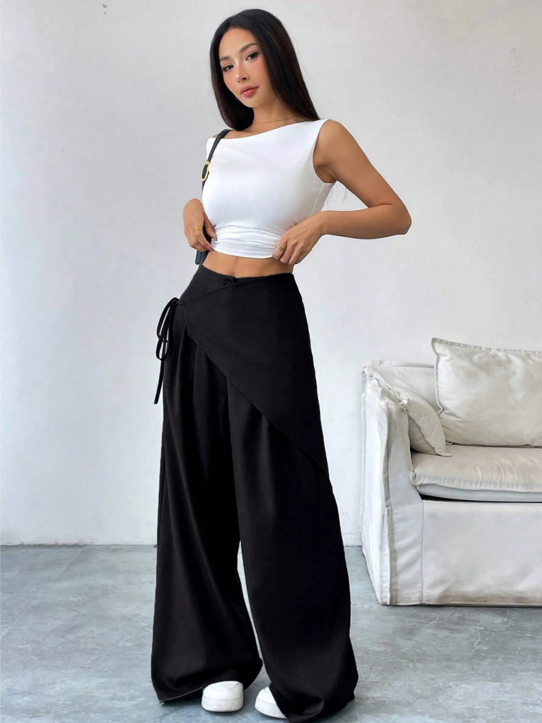 Maya - Fluid Wrap Pants