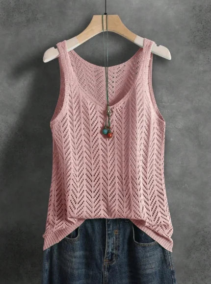 Usha - Breezy Knit Blouse