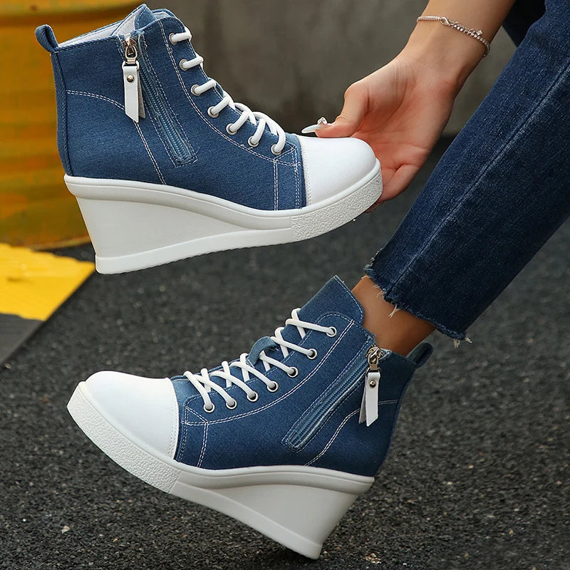 Penelope - Stylish Wedge Sneakers