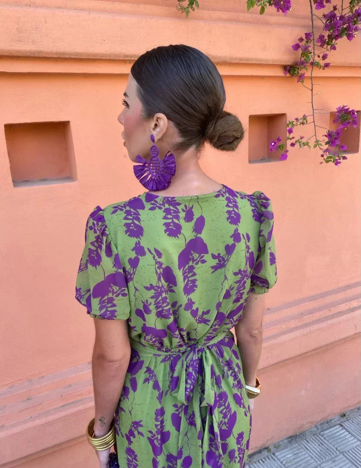 Holly - Silky Floral Dress