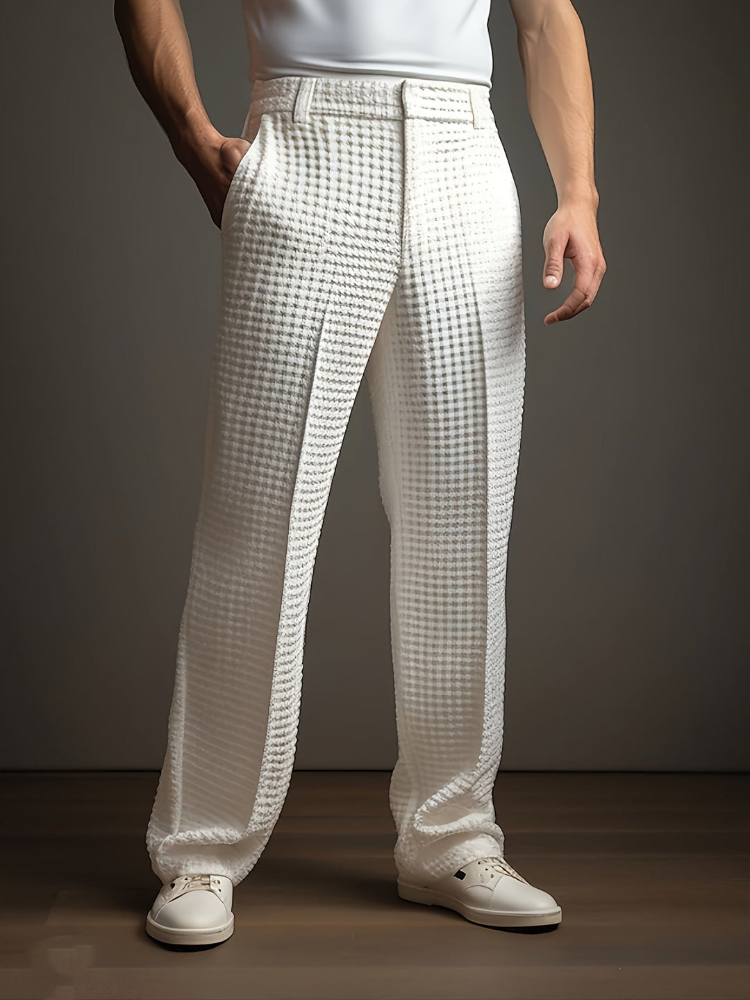 Silas - Textured Relaxed Trousers