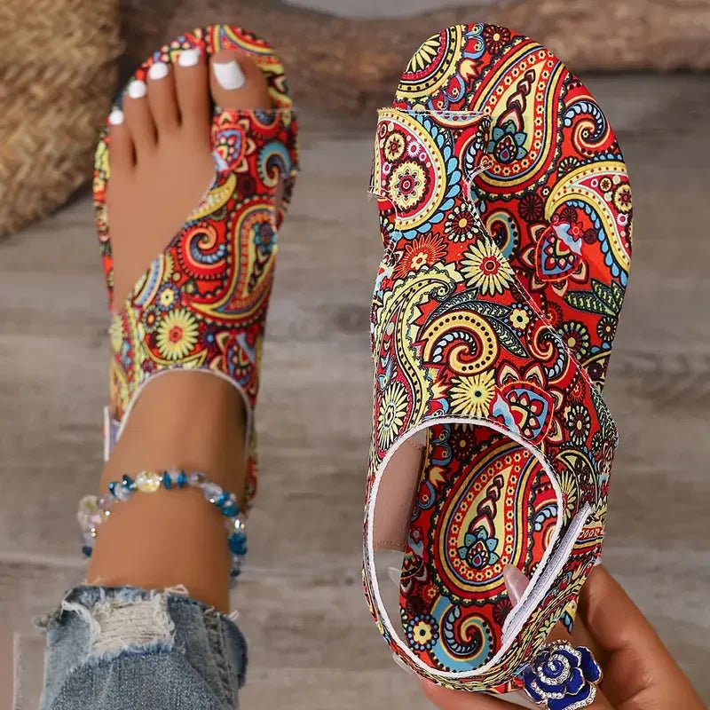 Candice - Vibrant Paisley Sandals