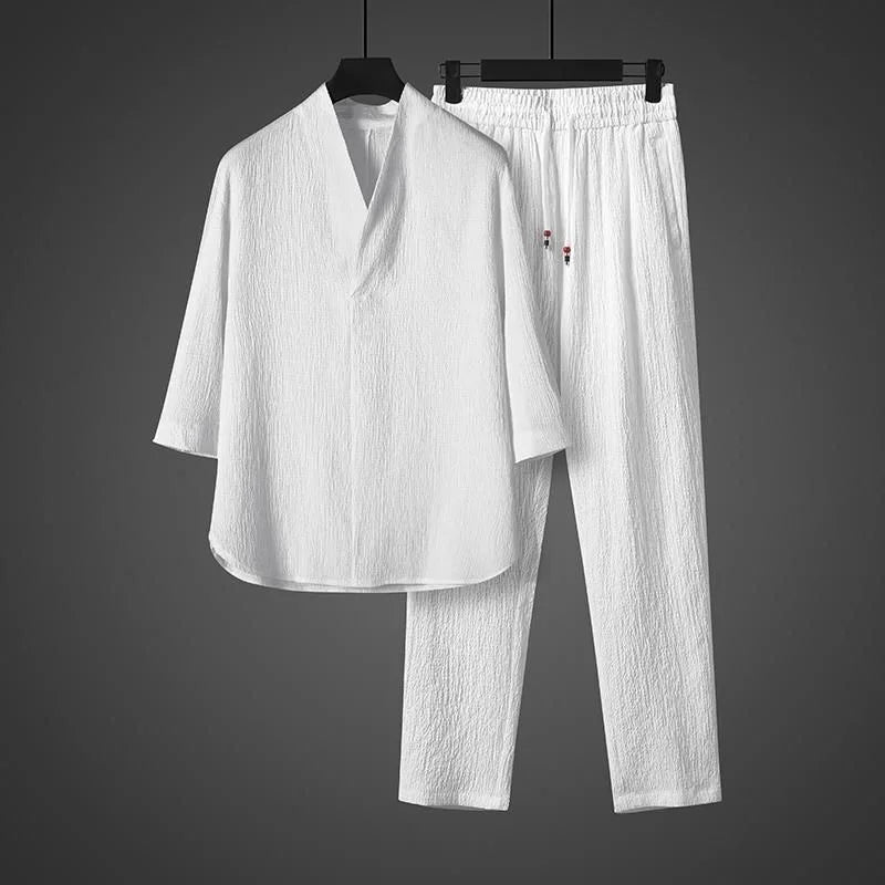 Frederick - Relaxed Textured Shirt Set