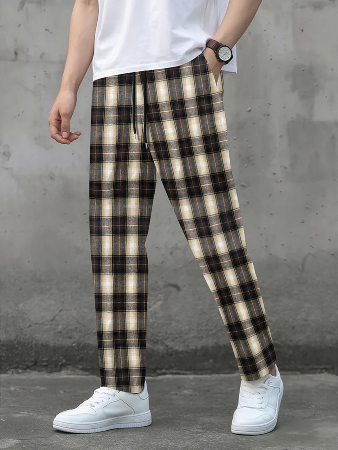 Raphael - Soft Plaid Pants