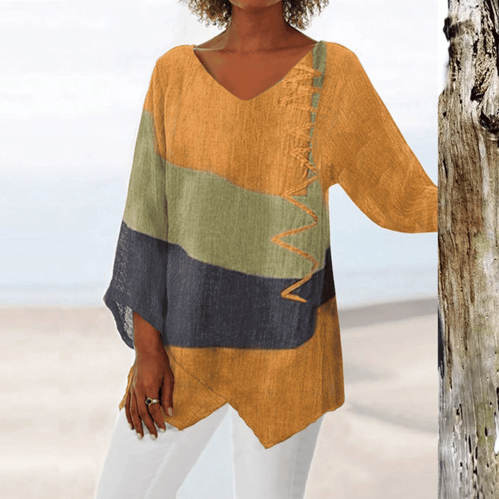 Tiffany - Fluid Abstract Blouse