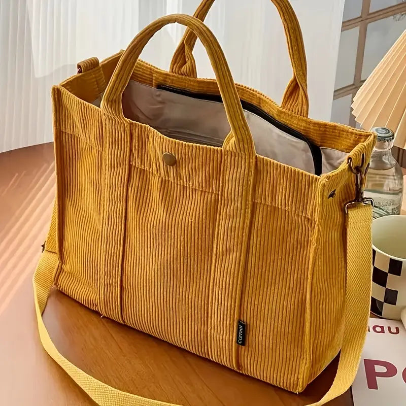 Querida - Cozy Corduroy Tote