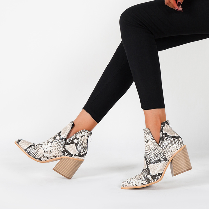 Quiana - Sleek Velvet Ankle Boot