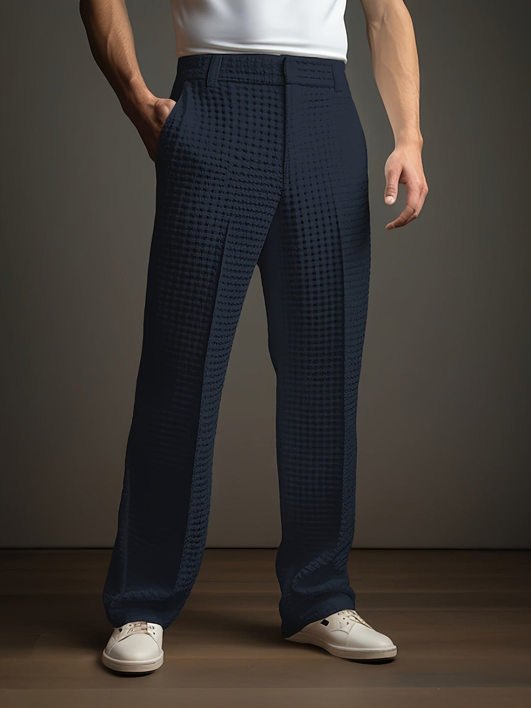 Silas - Textured Relaxed Trousers