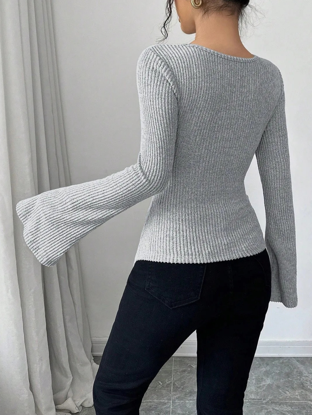 Zaylee - Textured Ribbed Blouse