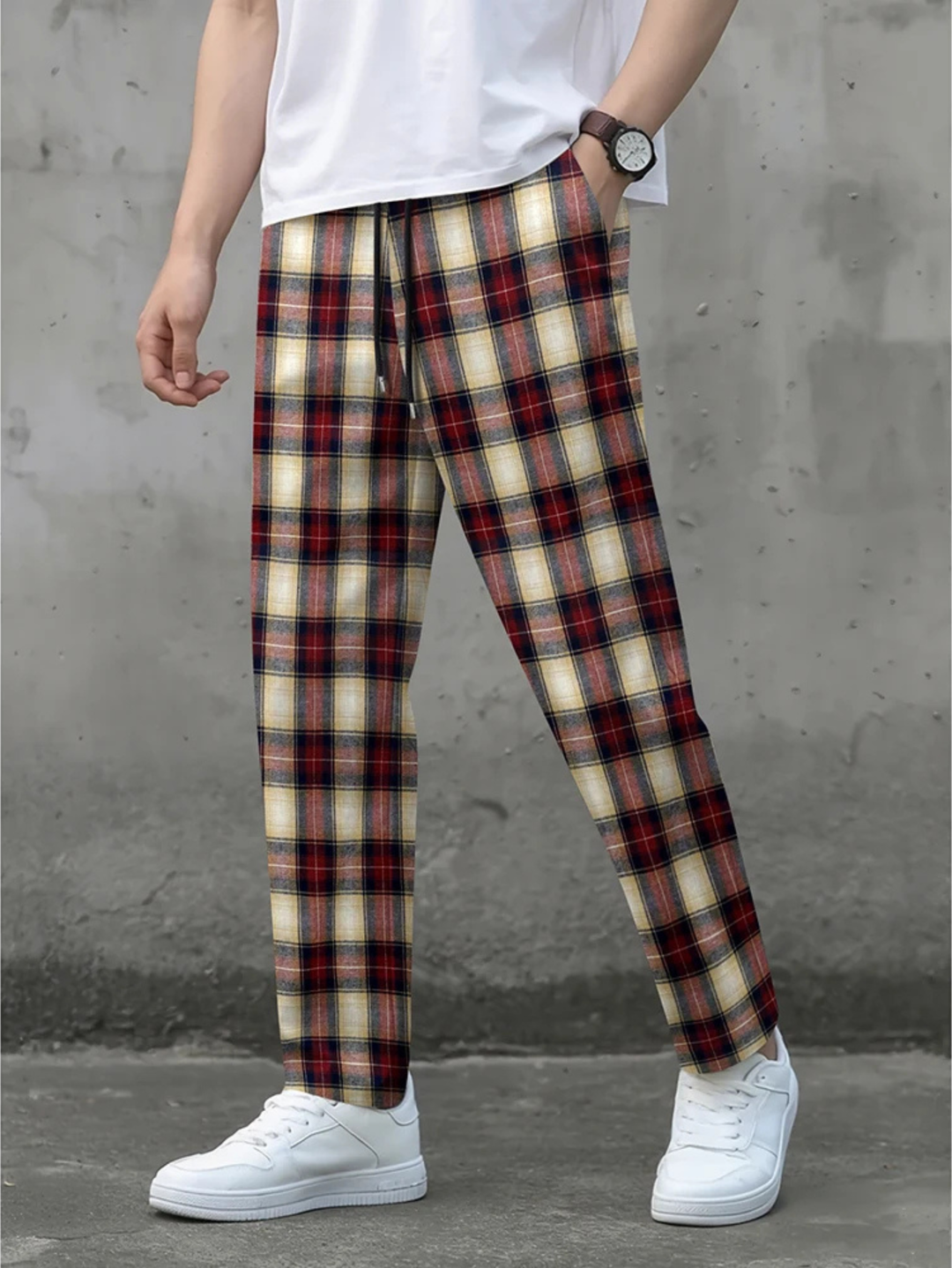 Raphael - Soft Plaid Pants