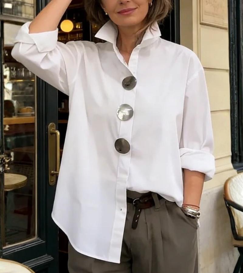 Freya - Chic Linen Blouse
