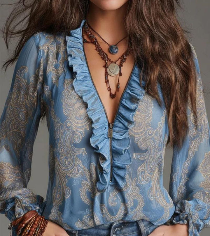 Joanna - Ethereal Ruffled Blouse