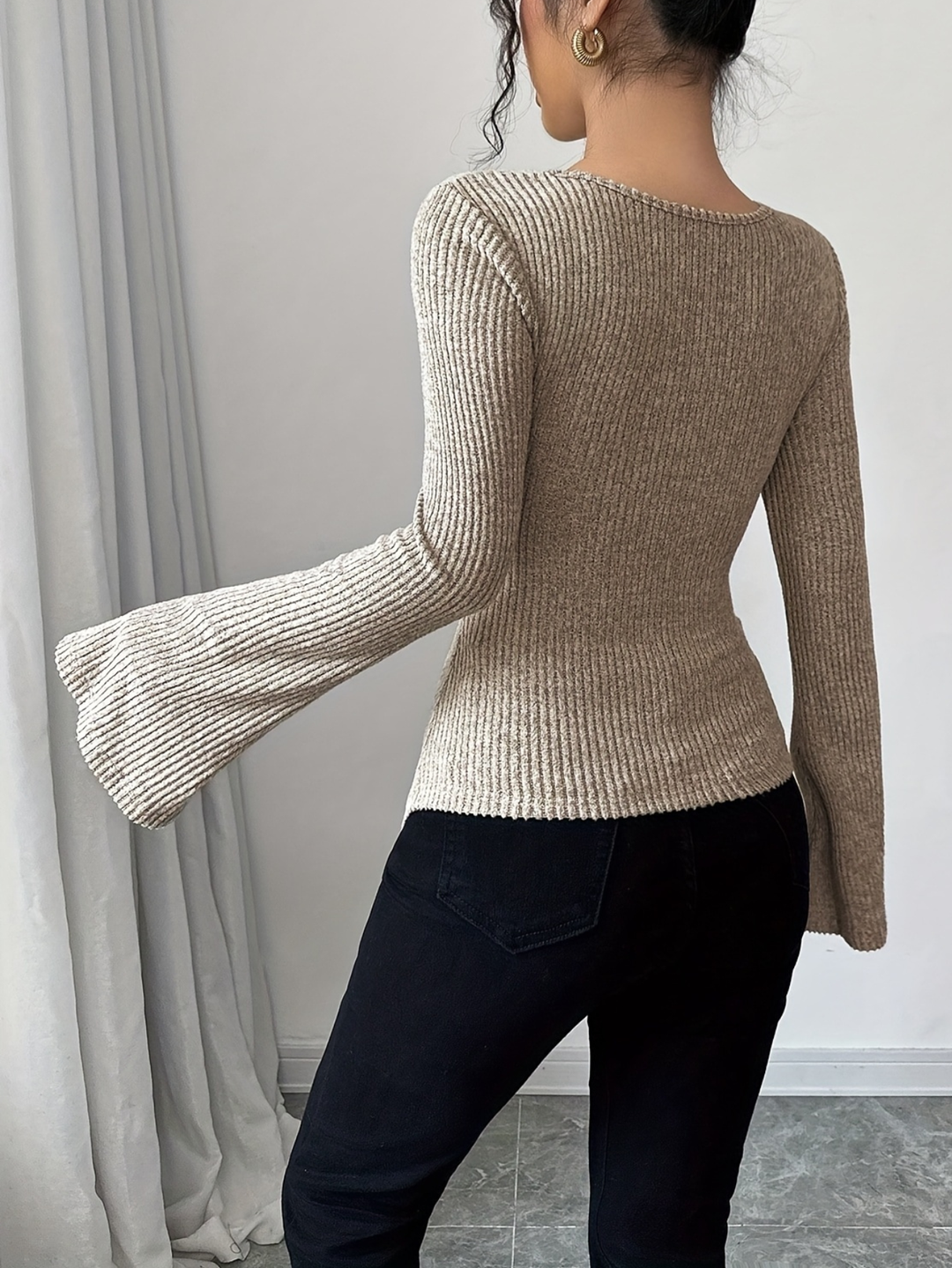 Zaylee - Textured Ribbed Blouse
