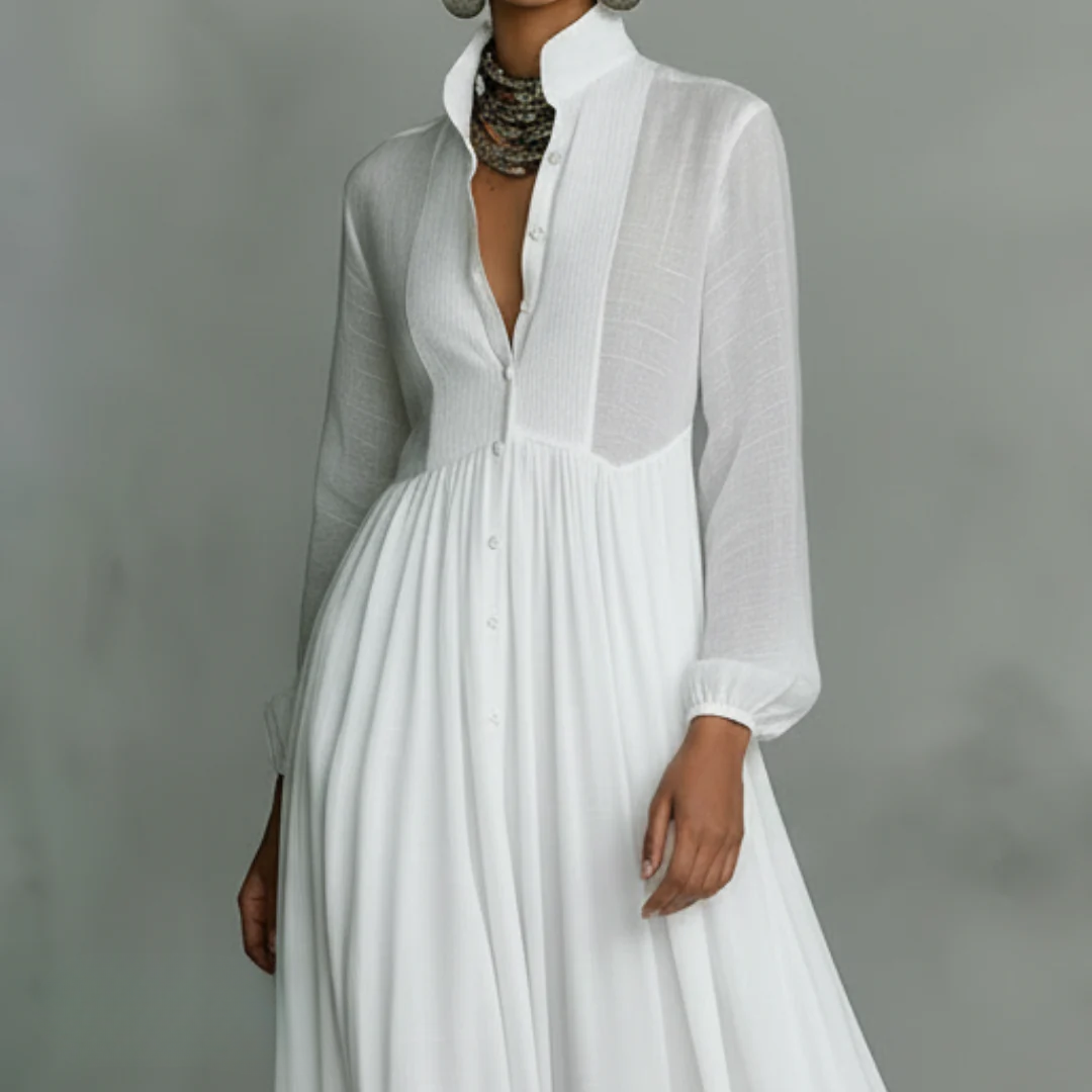 Xalina - Flowing Silk Dress