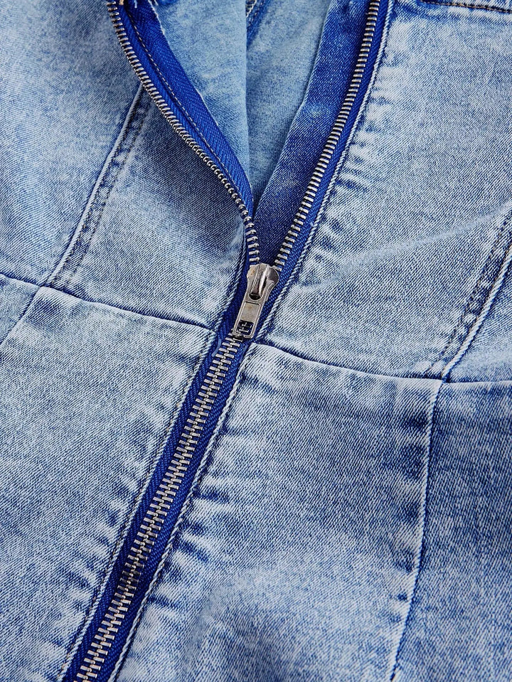 Riley - Chic Denim Jumpsuit