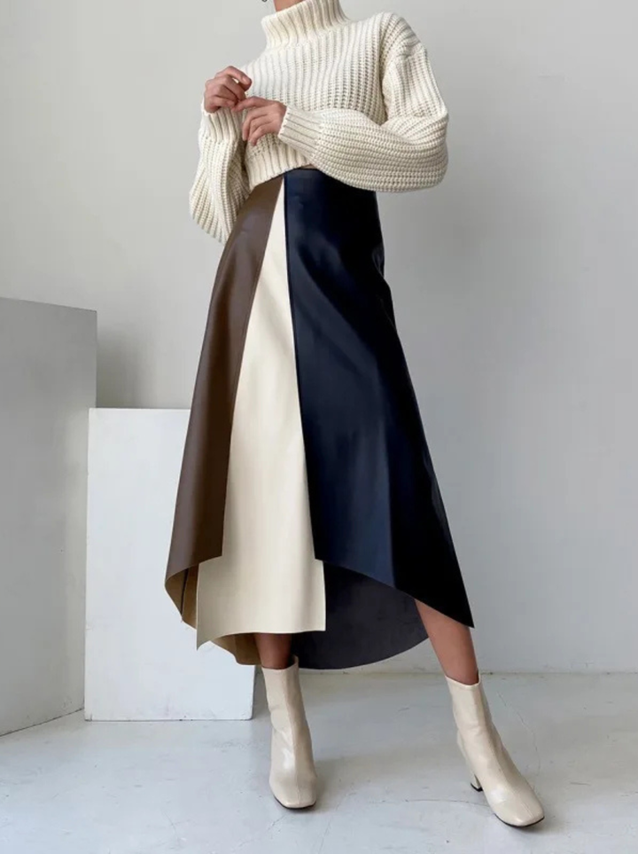 Yuri - Sleek Leather Skirt