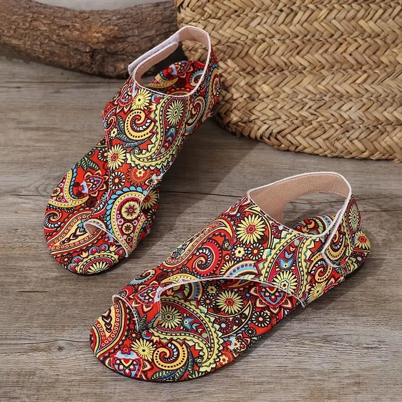Candice - Vibrant Paisley Sandals