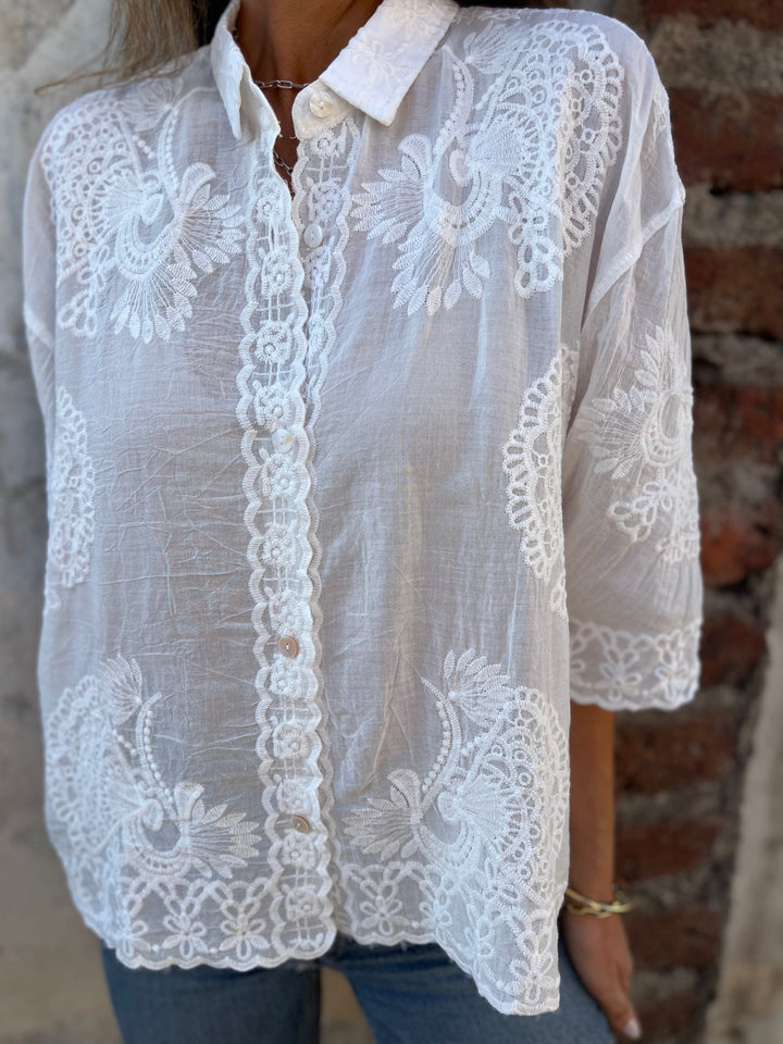 Heidi - Airy Embroidered Blouse