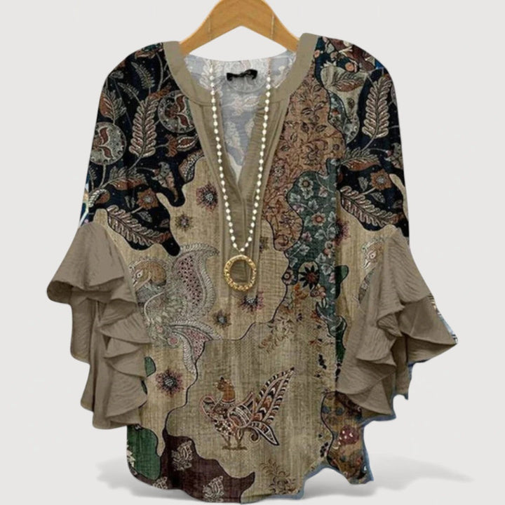 Elsie - Cozy Ruffle Blouse