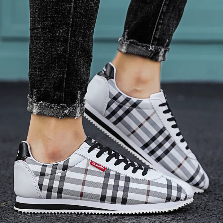 Sebastian - Bold Plaid Sneakers