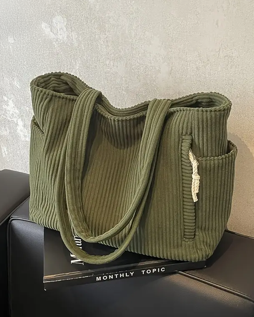 Jean - Cozy Ribbed Bag