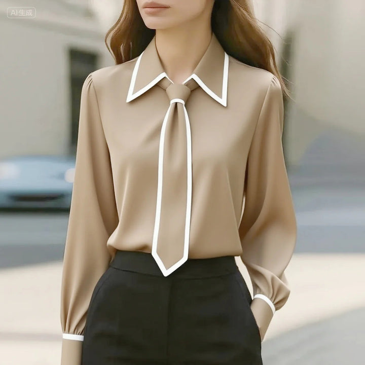 Inez - Chic Silk Blouse