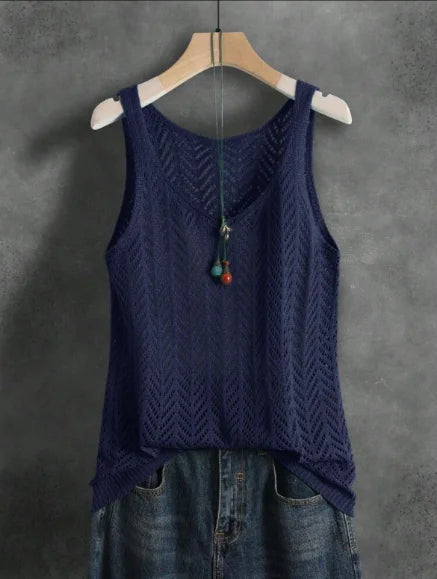 Usha - Breezy Knit Blouse