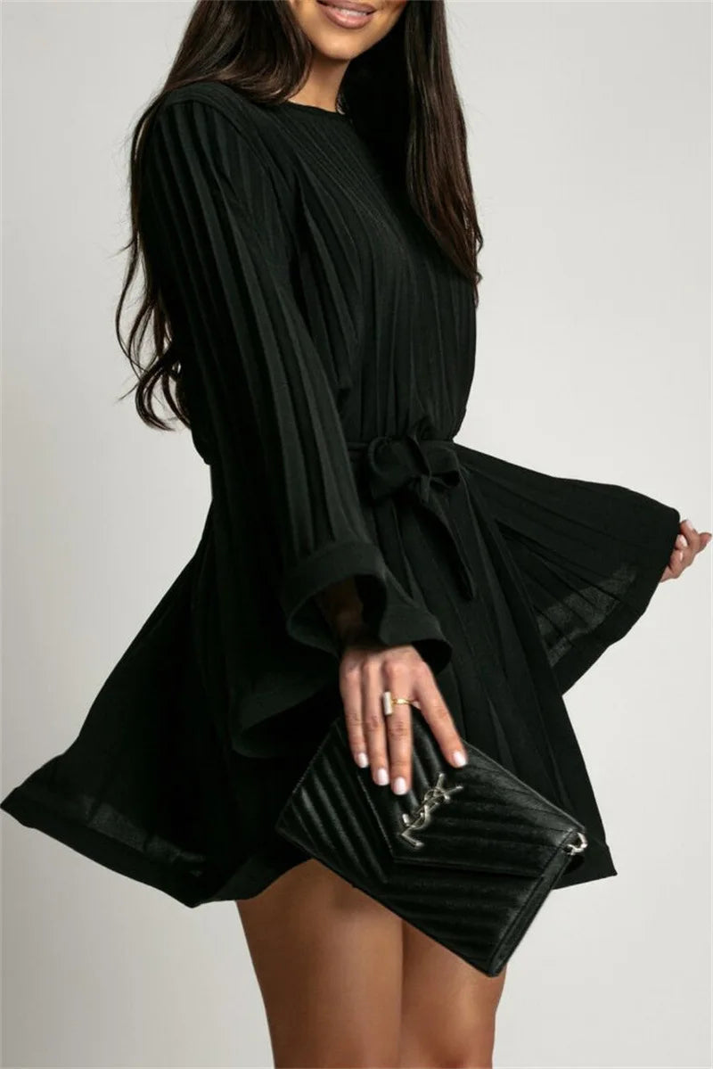 Candice - Soft Pleated Mini Dress
