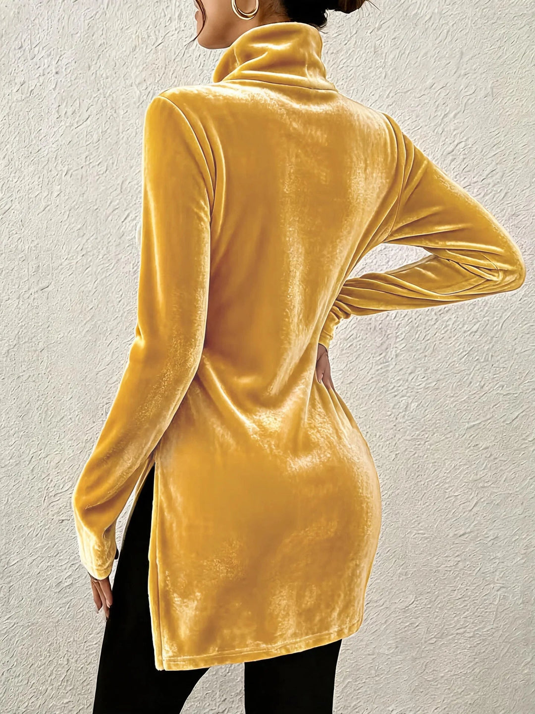Melanie - Silky Velvet Blouse