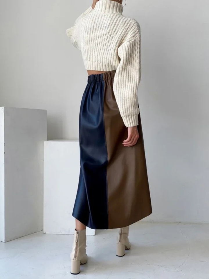 Yuri - Sleek Leather Skirt