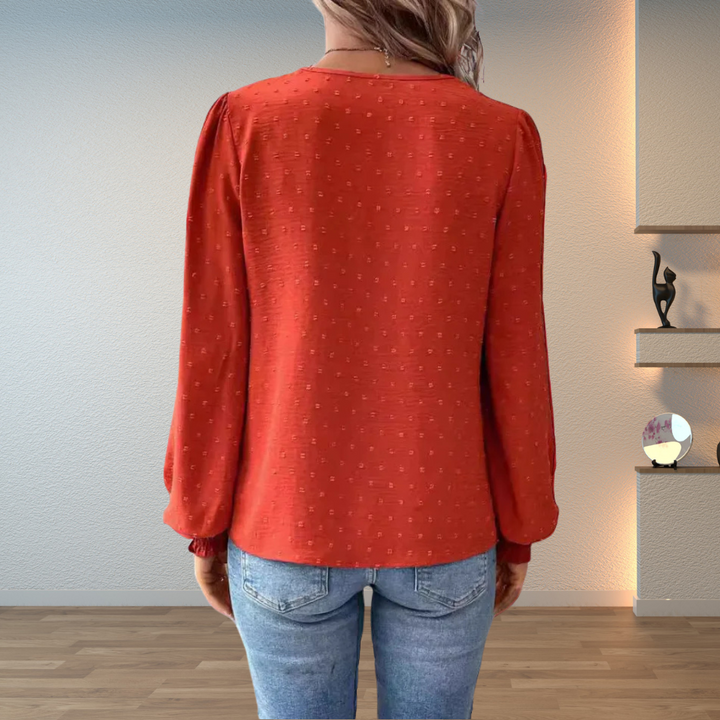 Amy - Elegant Dotted Blouse